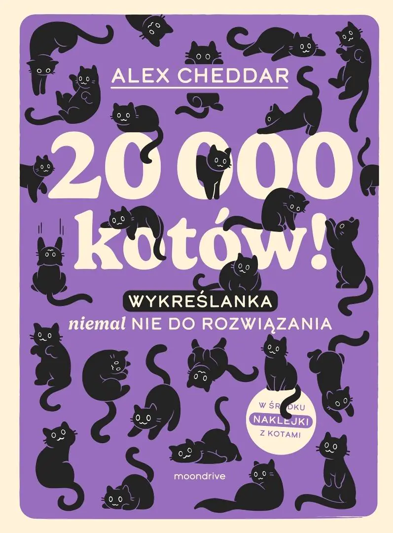 Książka - 20 000 kotów! Wykreślanka niemal nie do rozwiązania