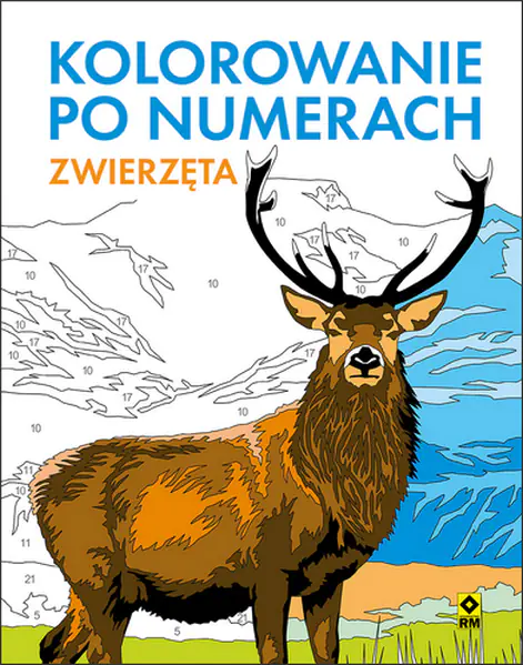 Książka - Kolorowanie po numerach. Zwierzęta