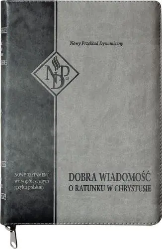 Książka - Nowy Testament NPD suwak paginatory szary
