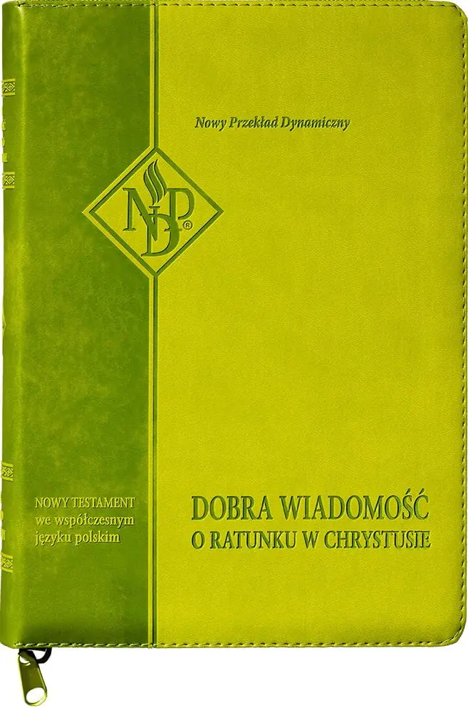 Książka - Nowy Testament NPD suwak paginatory jasnozielony