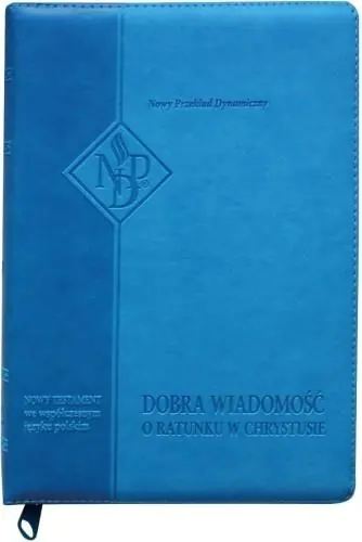 Książka - Nowy Testament NPD suwak paginatory błękityny