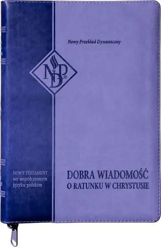 Książka - Nowy Testament NPD suwak paginatory fioletowy