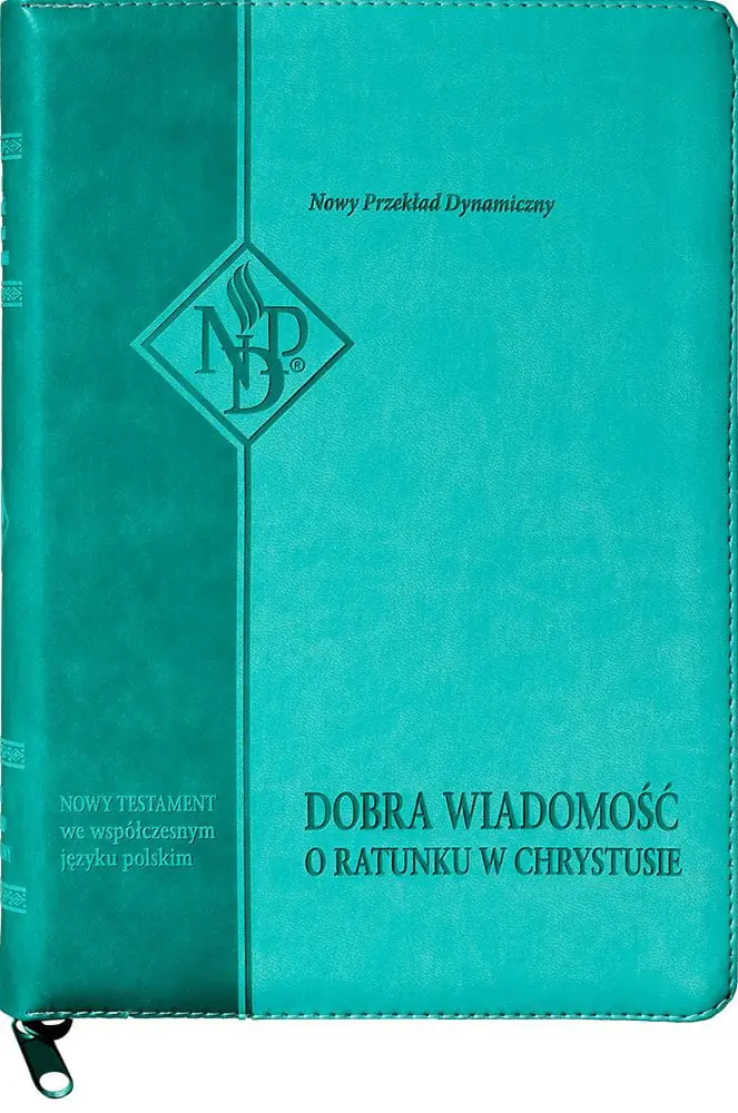 Książka - Nowy Testament NPD suwak paginatory miętowy