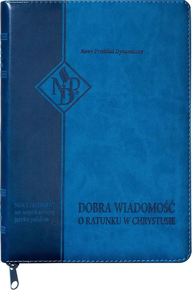 Książka - Nowy Testament NPD suwak paginatory niebieski
