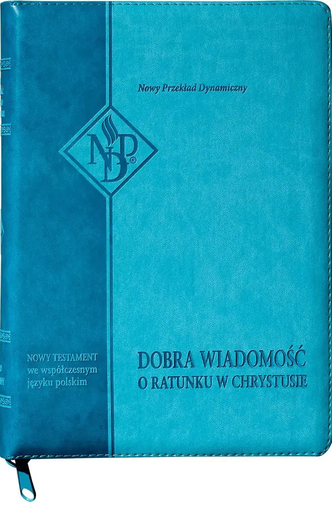 Książka - Nowy Testament NPD suwak paginatory turkusowy