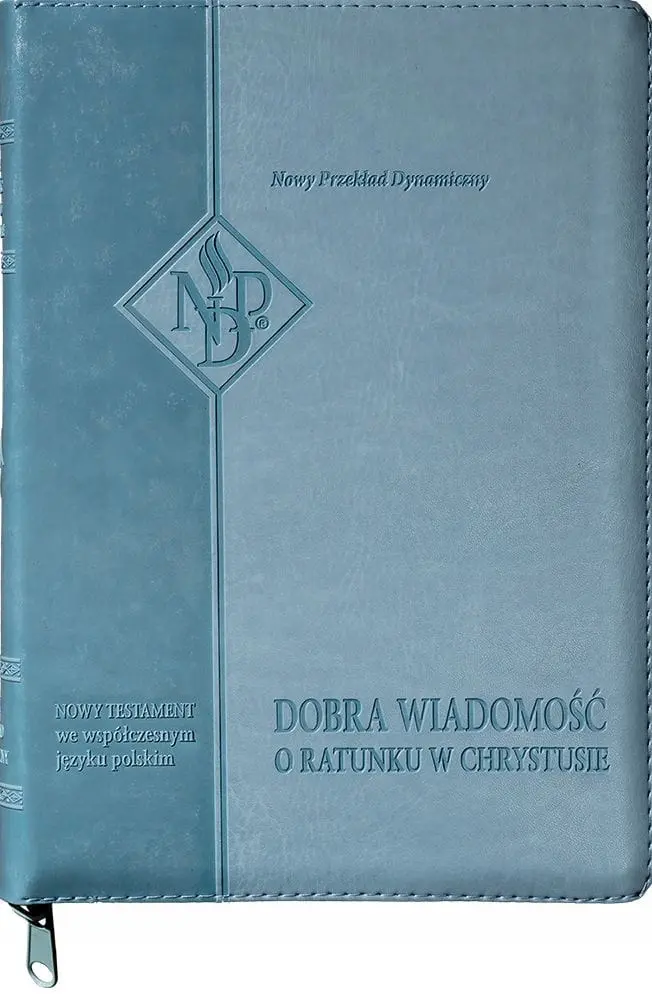Książka - Nowy Testament NPD suwak paginatory jasnoniebieski