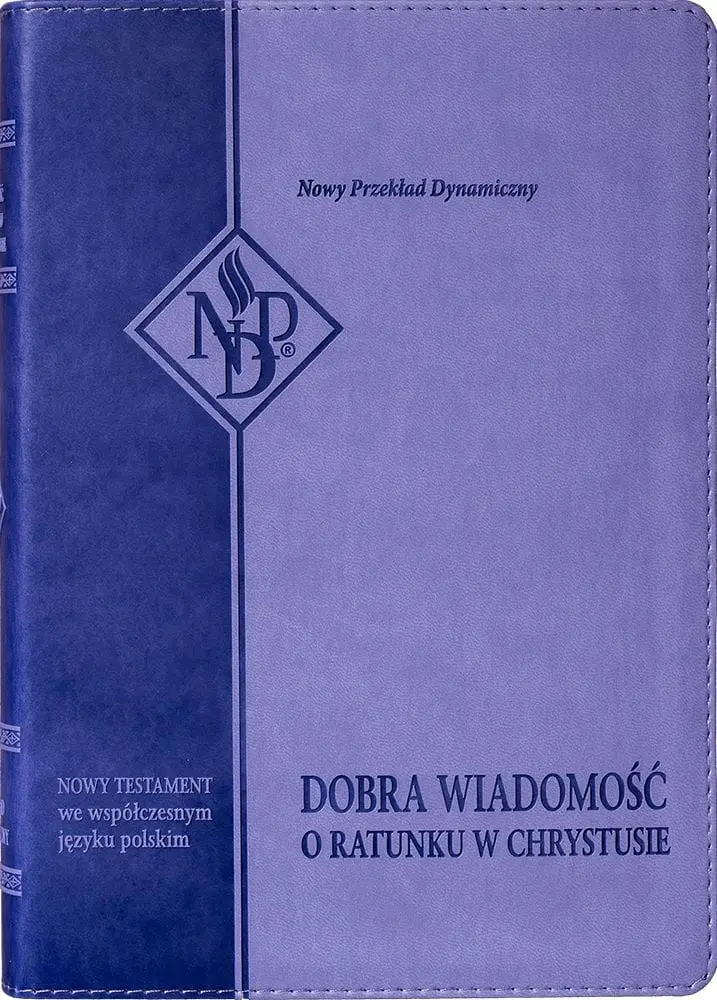 Książka - Nowy Testament NPD, fioletowa z paginatorami