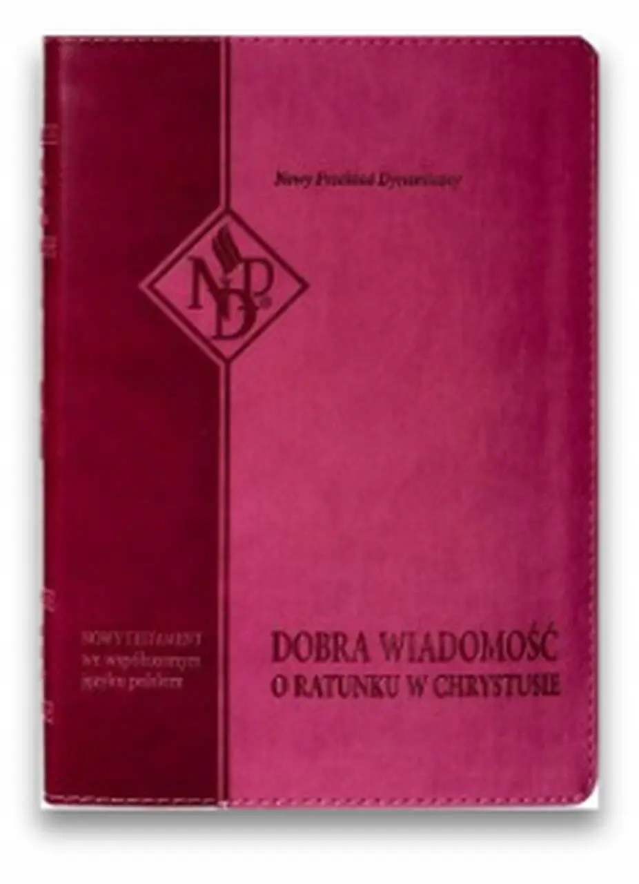 Książka - Nowy Testament NPD, różowa z paginatorami