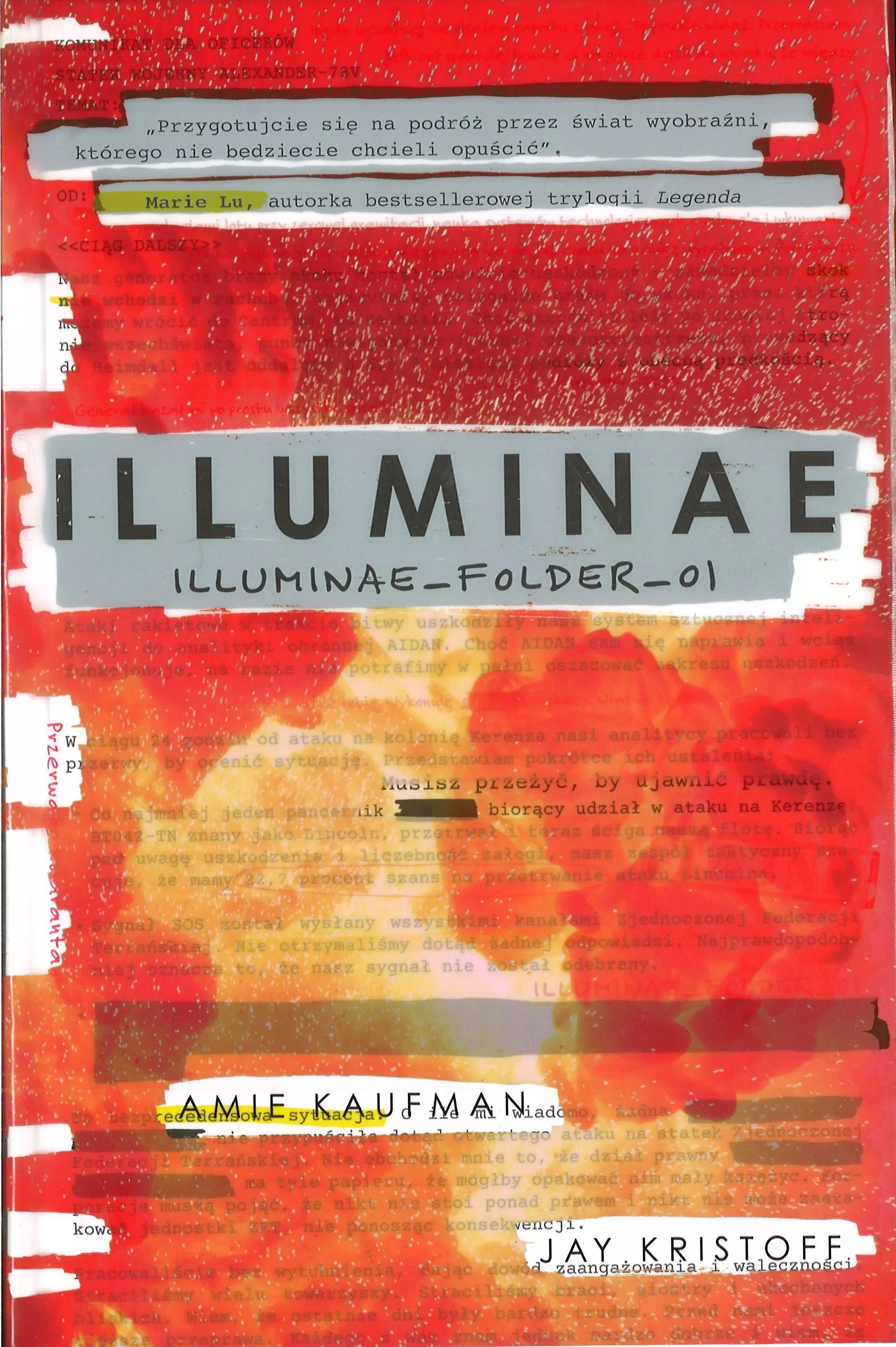 Książka - Illuminae. Illuminae_Folder_1