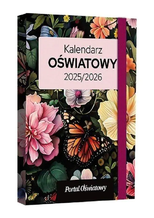 Książka - Kalendarz oświatowy 2025/2026 Kwiaty