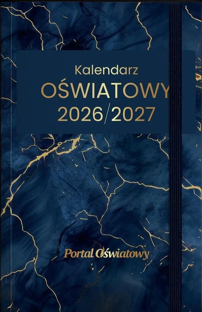 Książka - Kalendarz 2026/2027 oświatowy ciemny