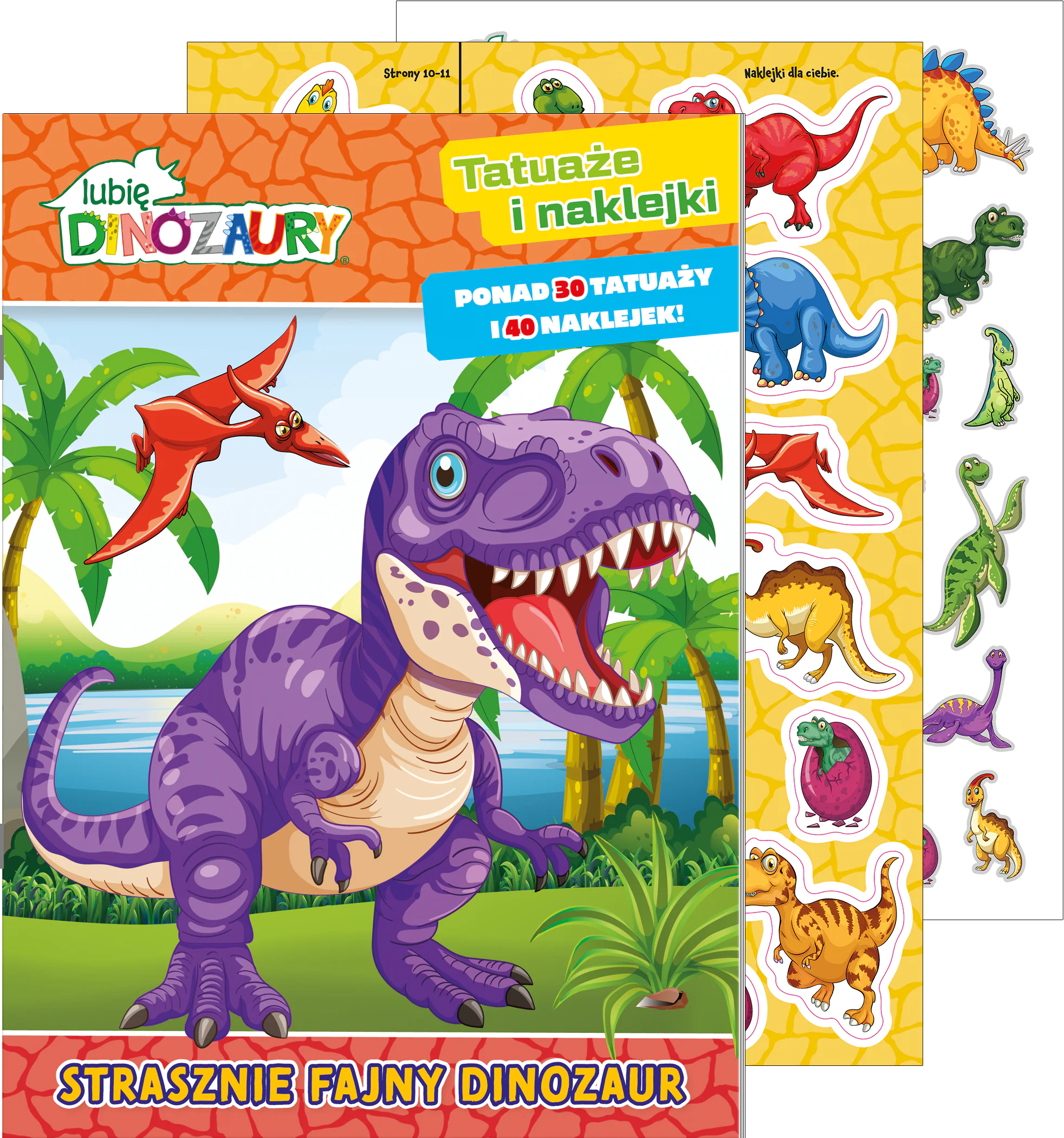 Książka - Lubię Dinozaury. Tatuaże i naklejki