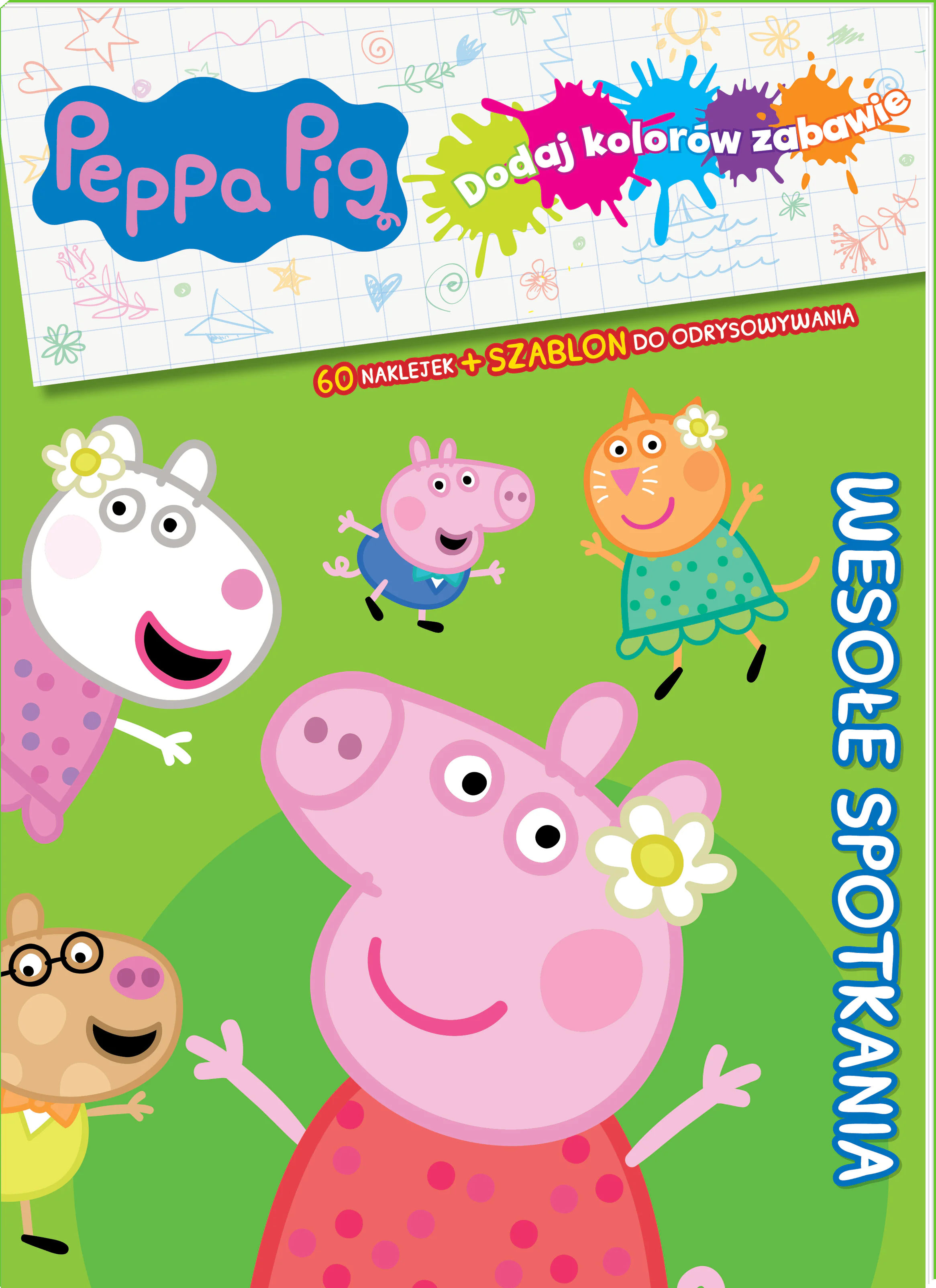 Książka - Peppa Pig Dodaj kolorów zabawie część 1. Wesołe spotkanie
