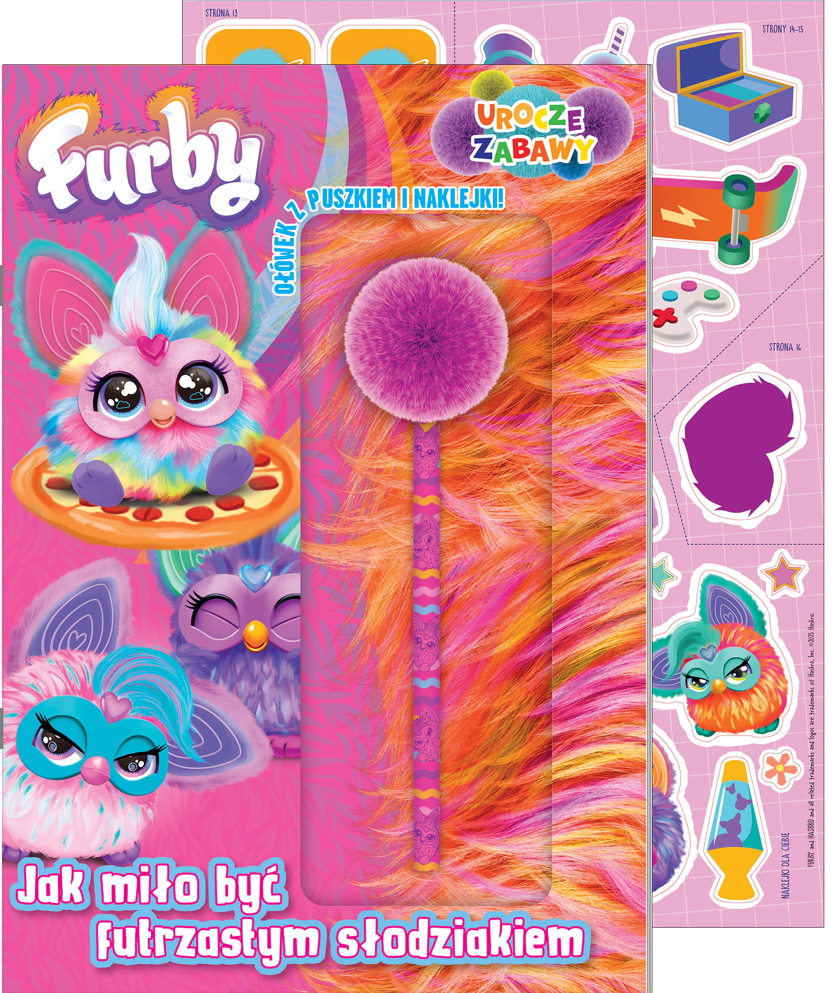 Książka - Furby. Urocze zabawy. Jak miło być futrzastym słodziakiem