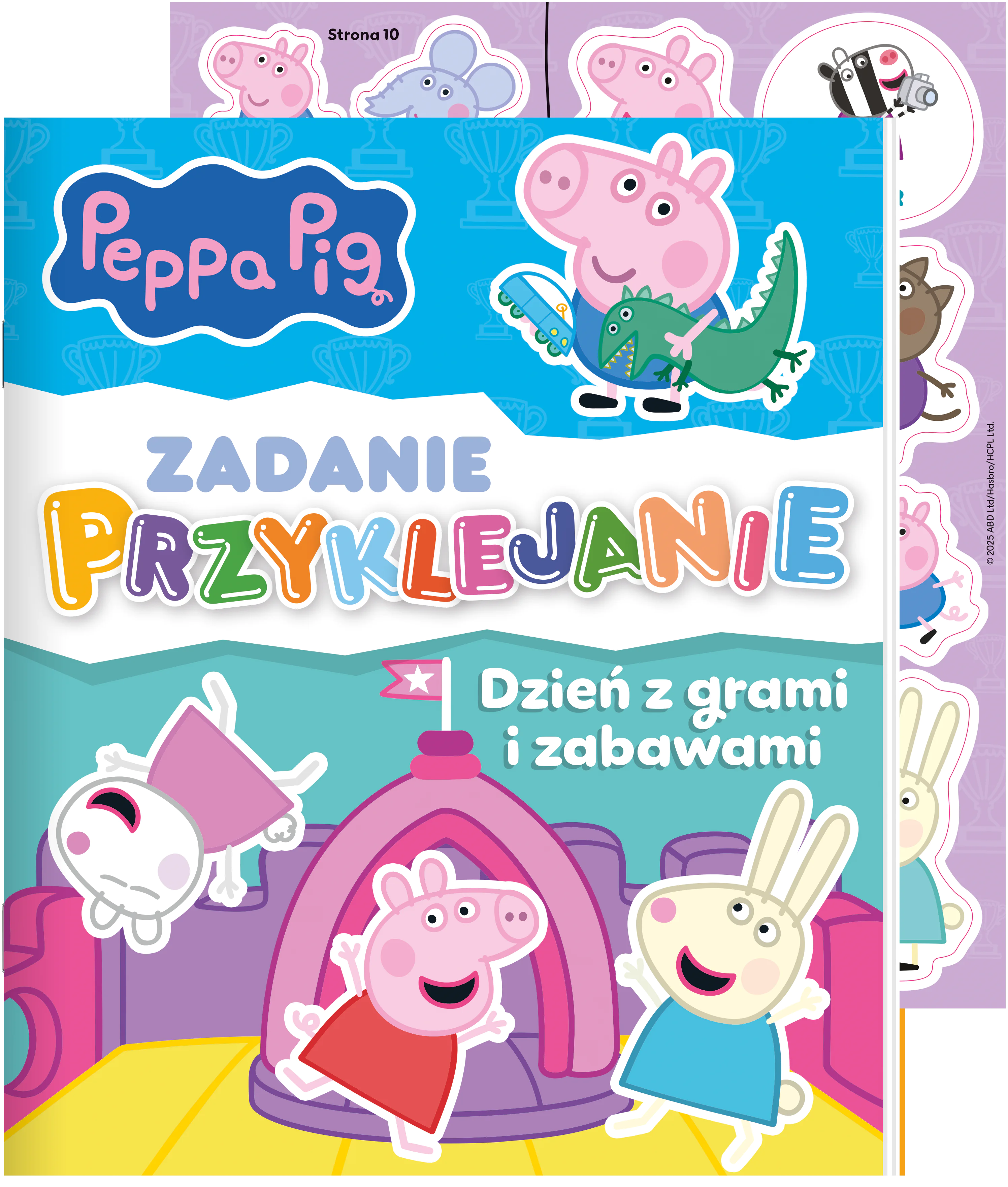 Książka - Peppa Pig. Peppa Pig. Zadanie przyklejanie. Dzień z grami i zabawami