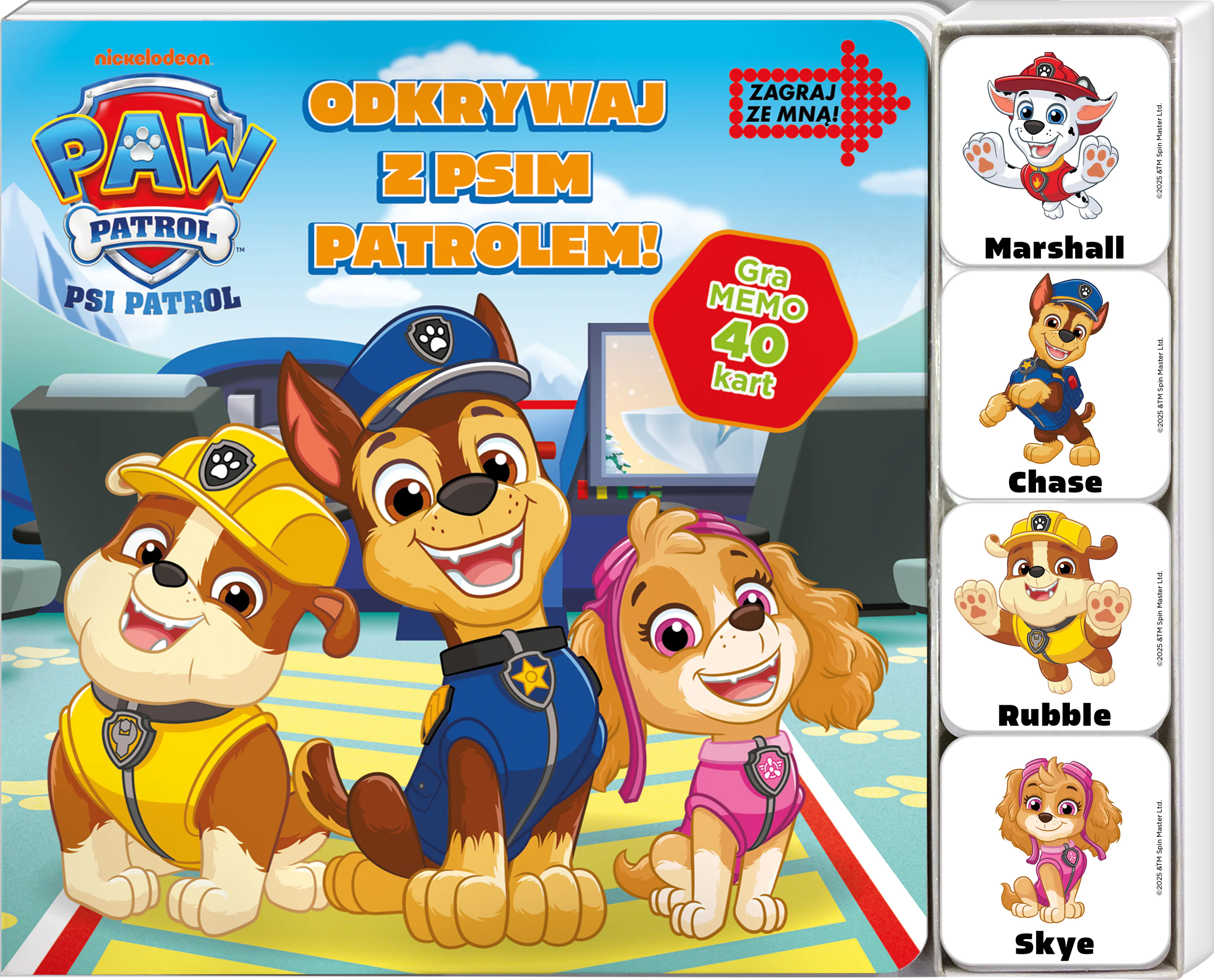 Książka - Odkrywaj z Psim Patrolem! Psi Patrol. Zagraj ze mną