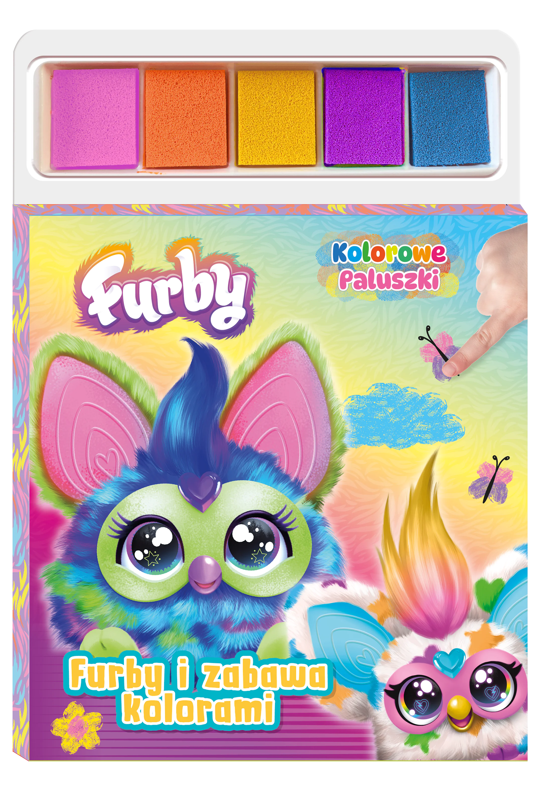 Książka - Furby i zabawa kolorami. Furby. Kolorowe Paluszki