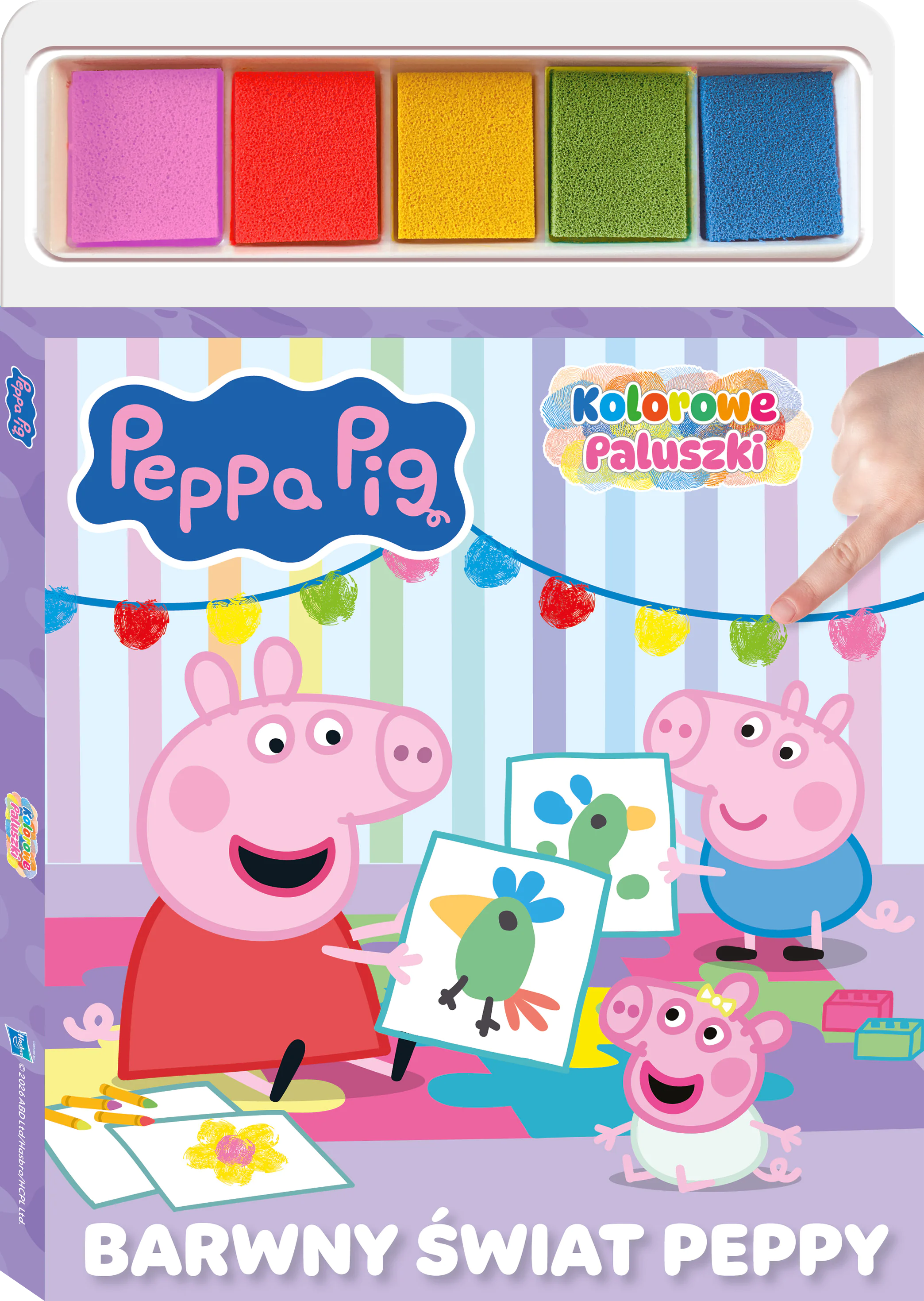 Książka - Barwny świat Peppy. Świnka Peppa. Kolorowe Paluszki