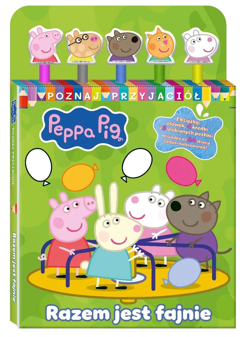 Książka - Razem jest fajnie. Świnka Peppa. Poznaj przyjaciół
