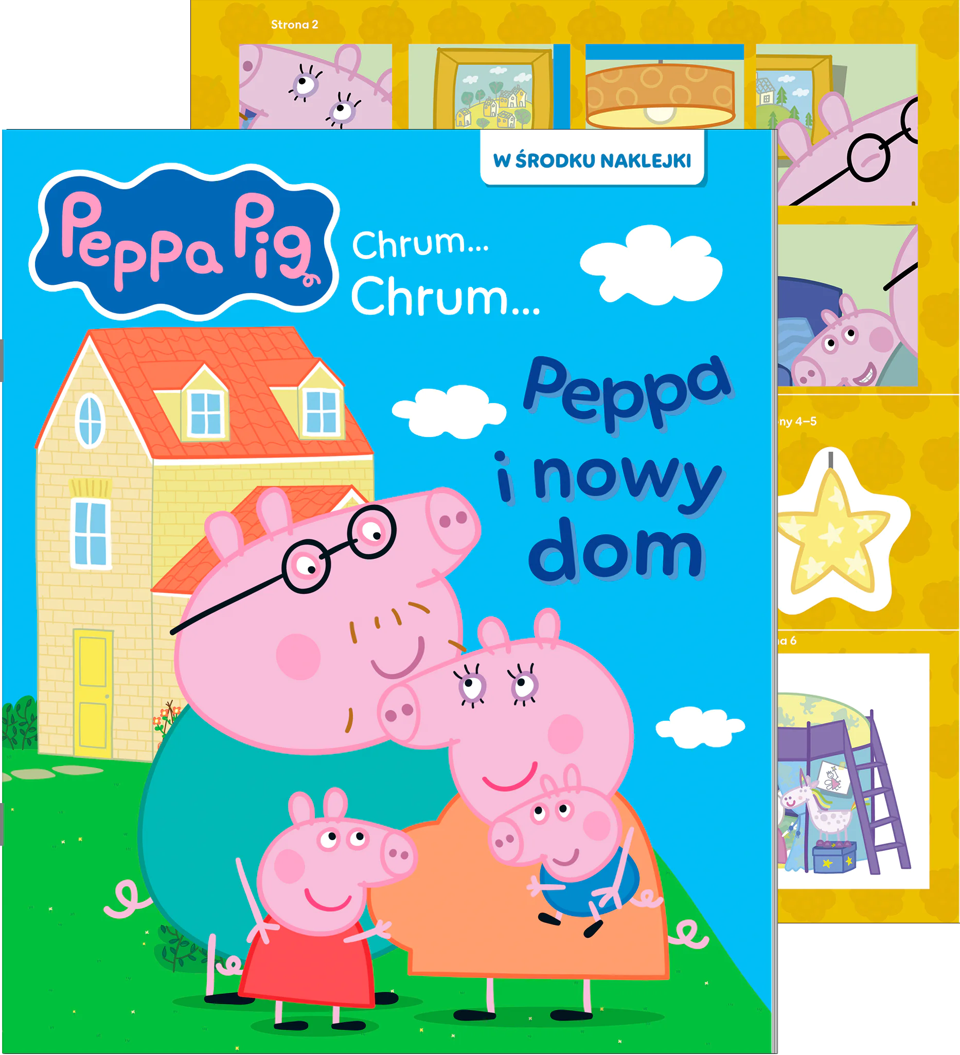 Książka - Nowy dom Peppy. Activity z naklejkami. Świnka Peppa. Chrum... Chrum...