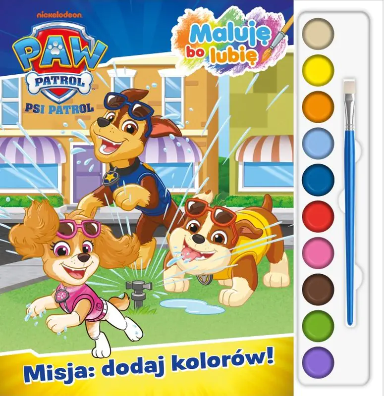 Książka - Misja: dodaj kolorów! Psi Patrol. Maluję Bo Lubię