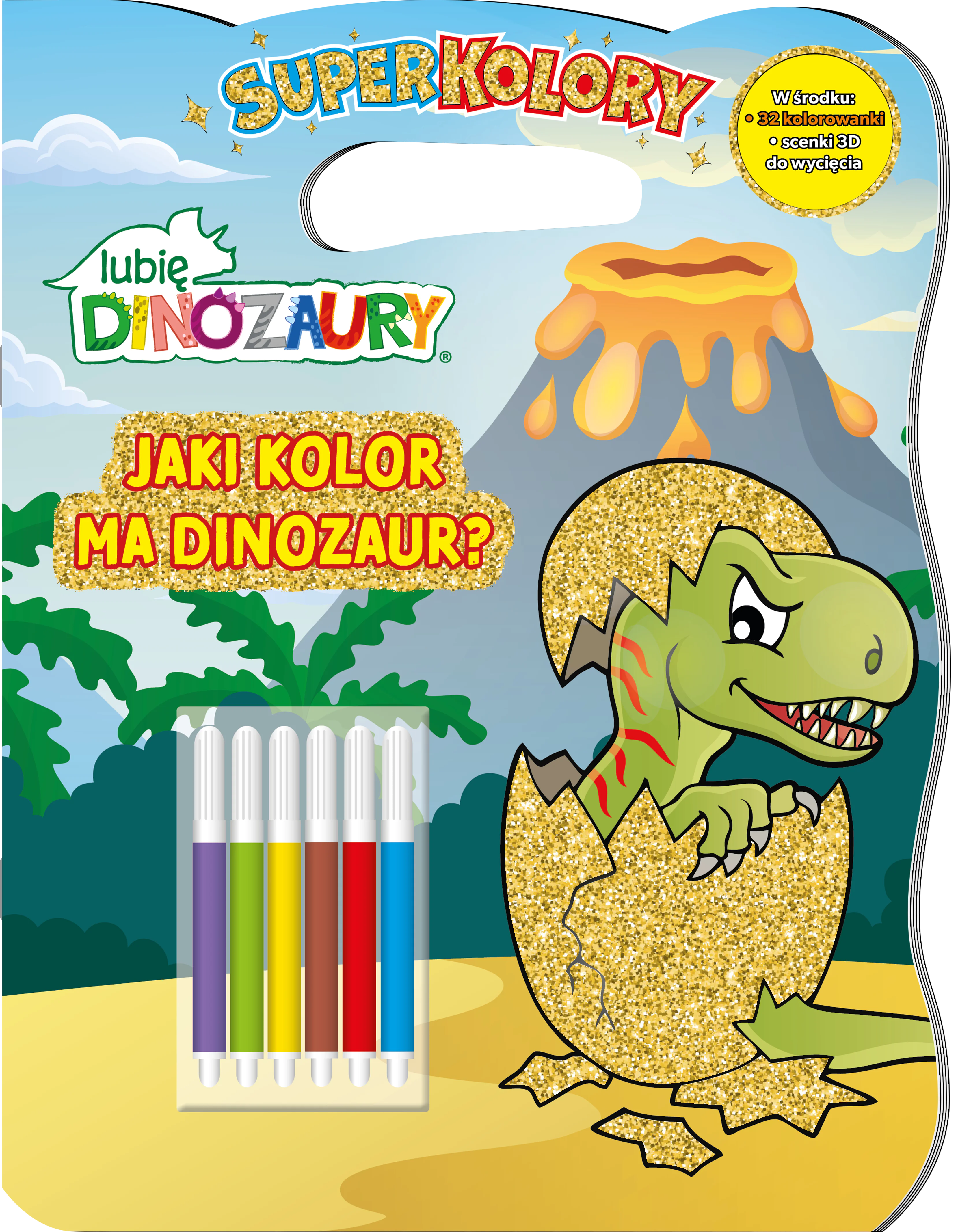 Książka - Jaki kolor ma dinozaur? Lubię Dinozaury. Superkolory
