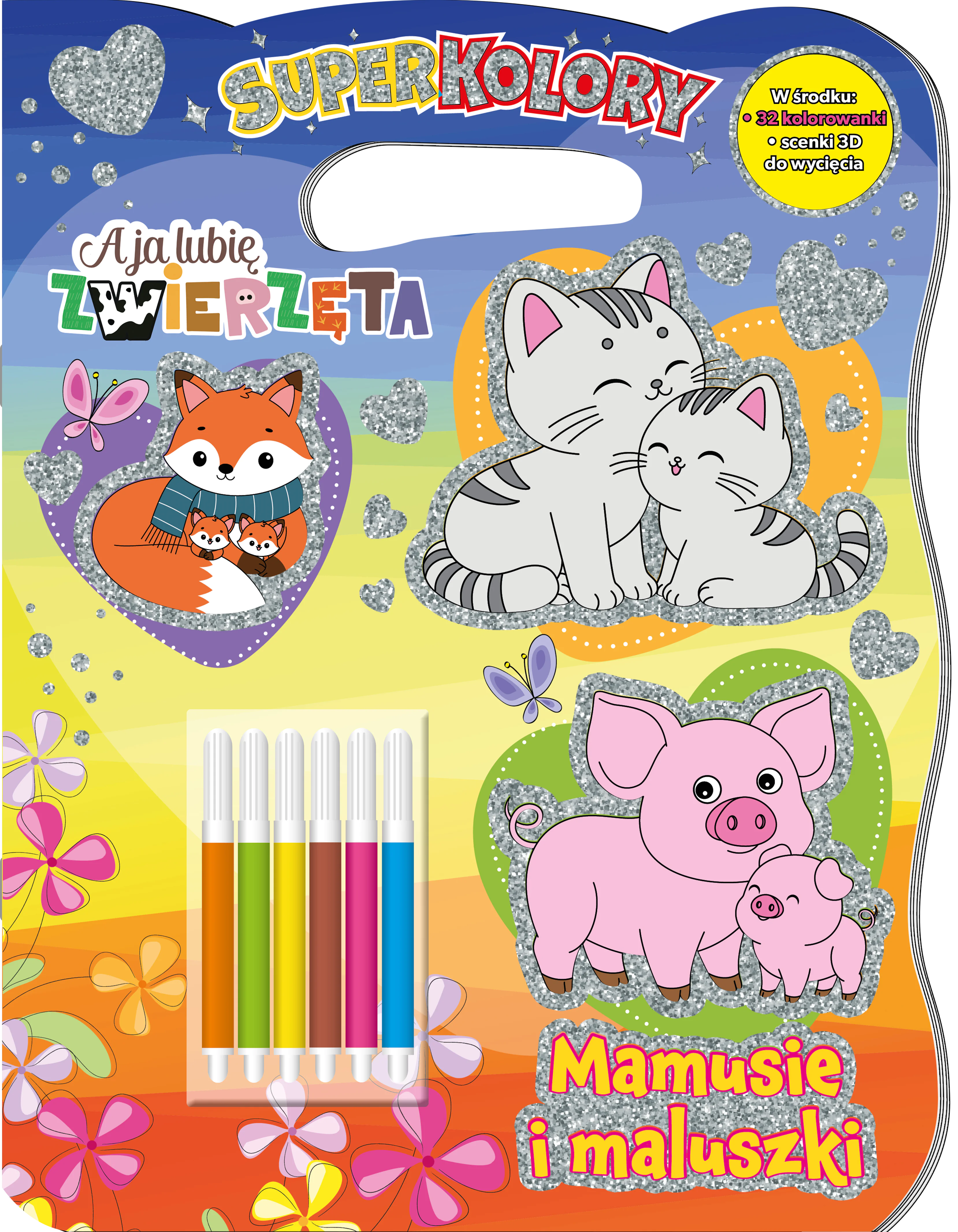 Książka - Mamusie i maluszki. A Ja Lubię Zwierzęta. Superkolory