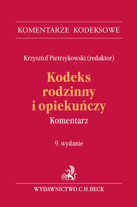 Książka - Kodeks rodzinny i opiekuńczy. Komentarz