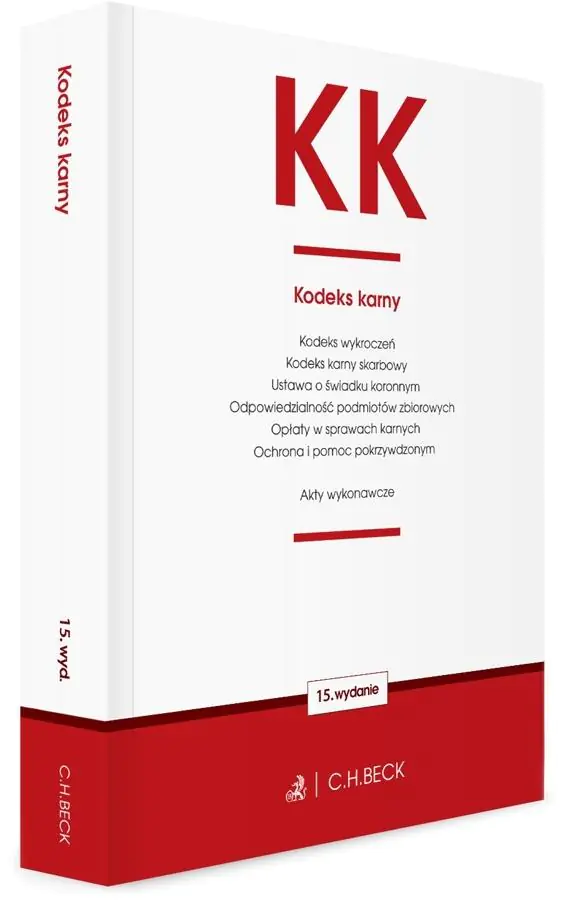 Książka - KK. Kodeks karny oraz ustawy towarzyszące