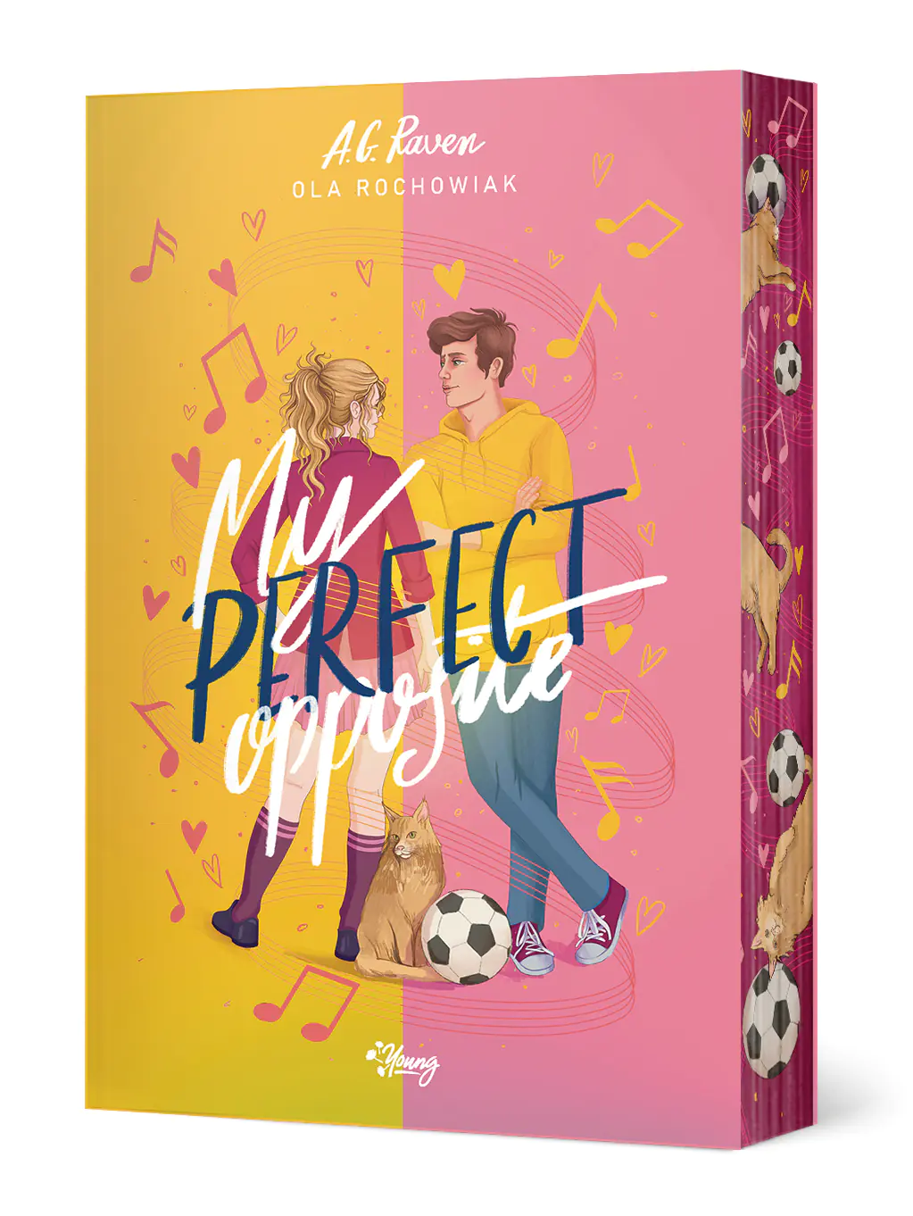 Książka - My Perfect Opposite (barwione brzegi)