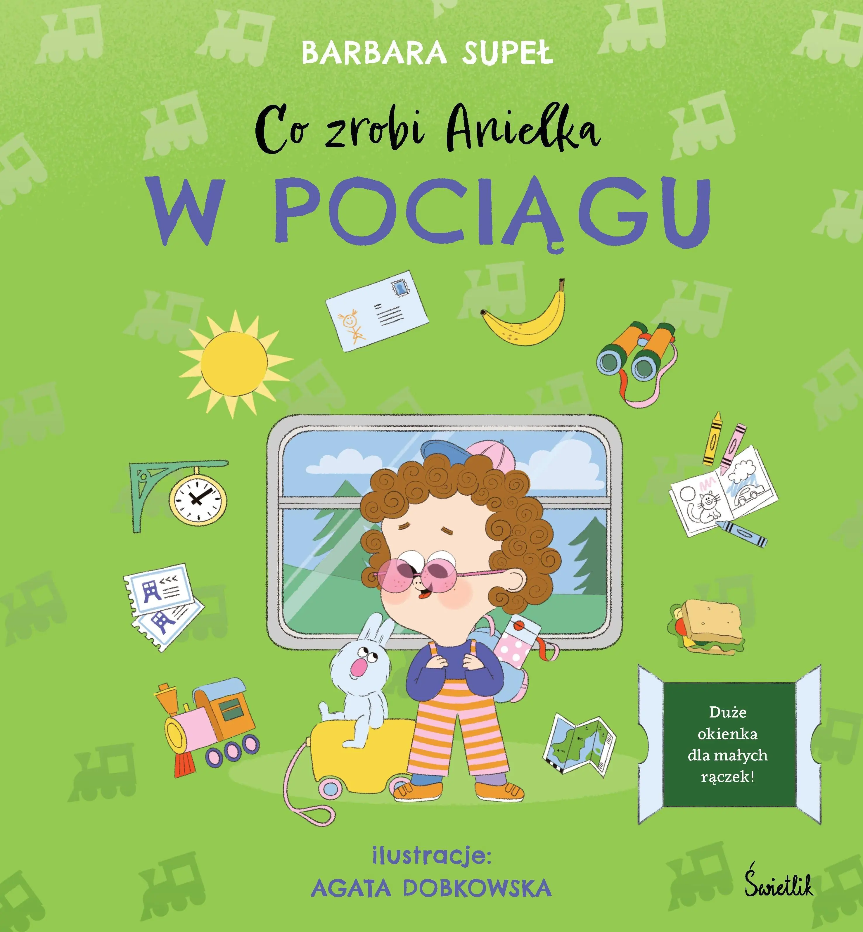 Książka - Co zrobi Anielka w pociągu