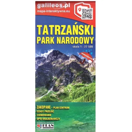 Książka - Mapa turystyczna Tatrzański Park Narodowy 1:27 500