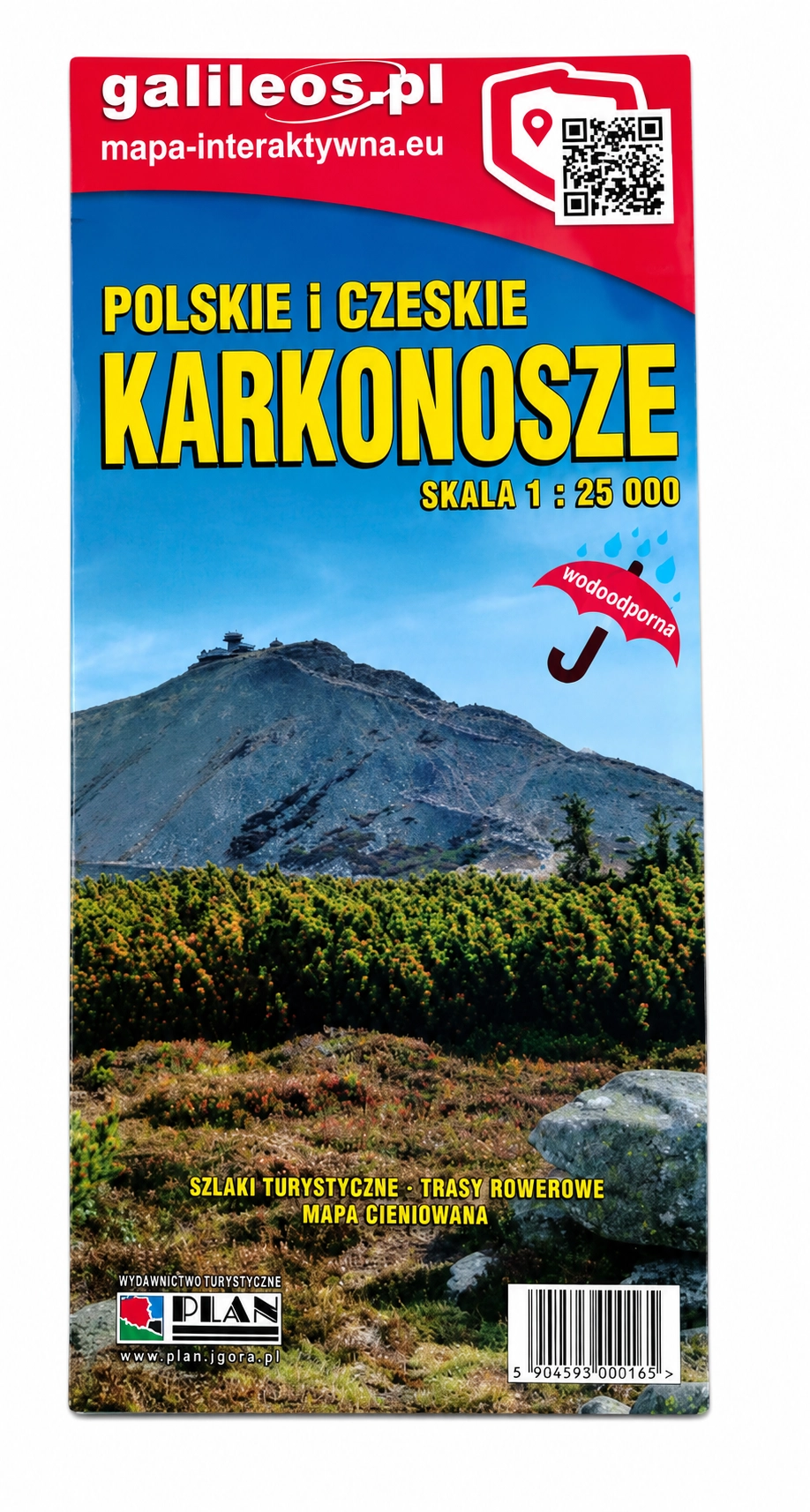Książka - Mapa turyst. Polskie i Czeskie Karkonosze 1:25 000