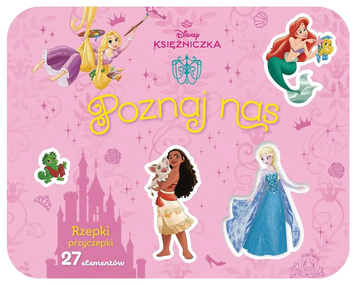 Książka - Rzepki-przyczepki. 27 elementów. Poznaj nas. Disney Księżniczka