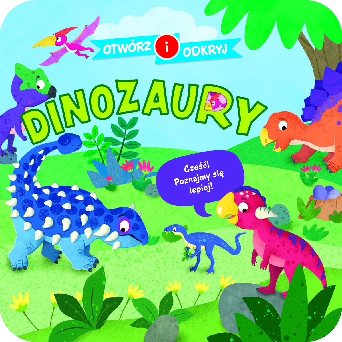 Książka - Otwórz i odkryj. Dinozaury