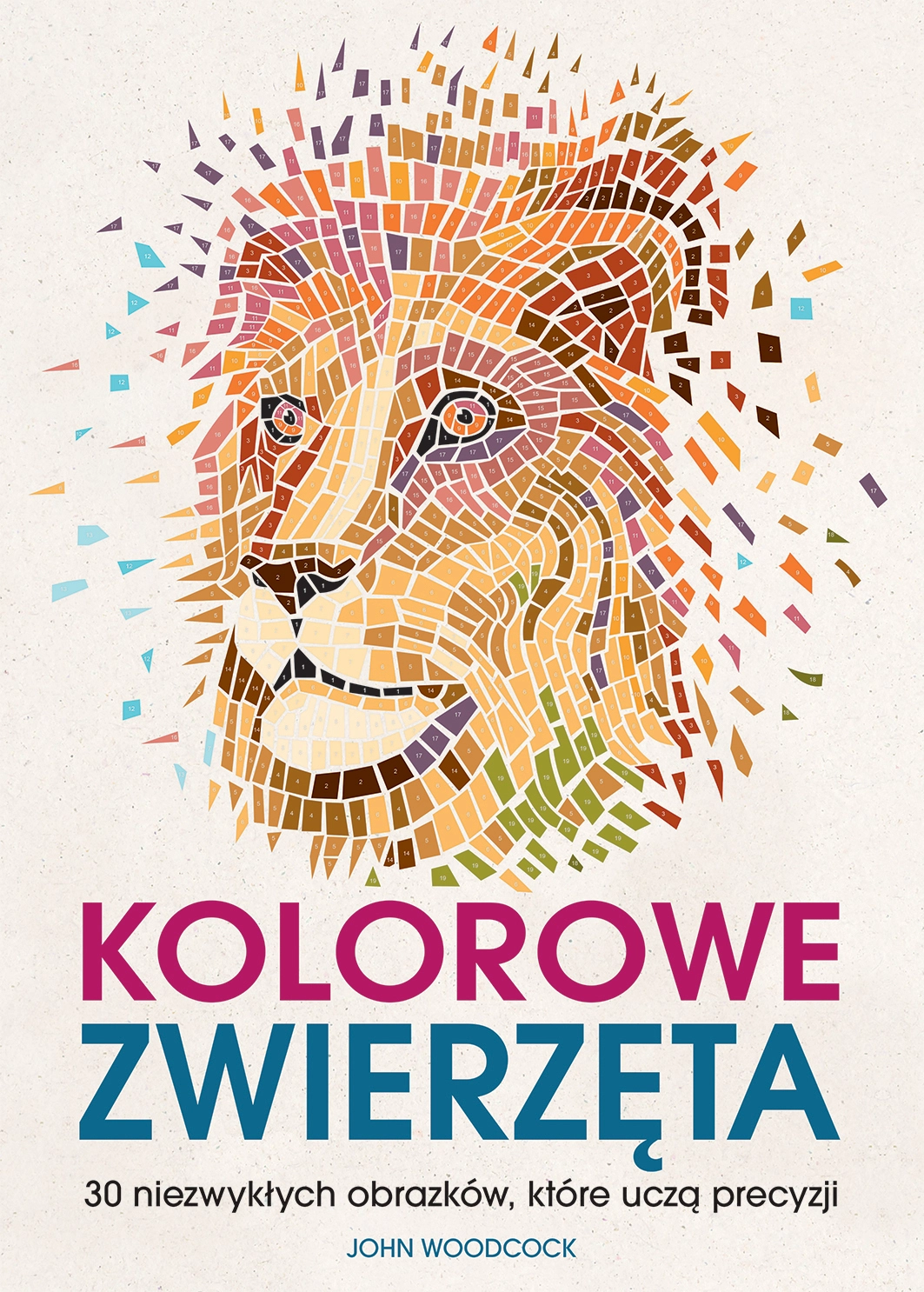 Książka - Kolorowe zwierzęta. 30 niezwykłych obrazków, które uczą precyzji