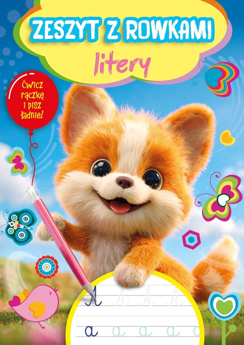 Książka - Zeszyt z rowkami. Litery