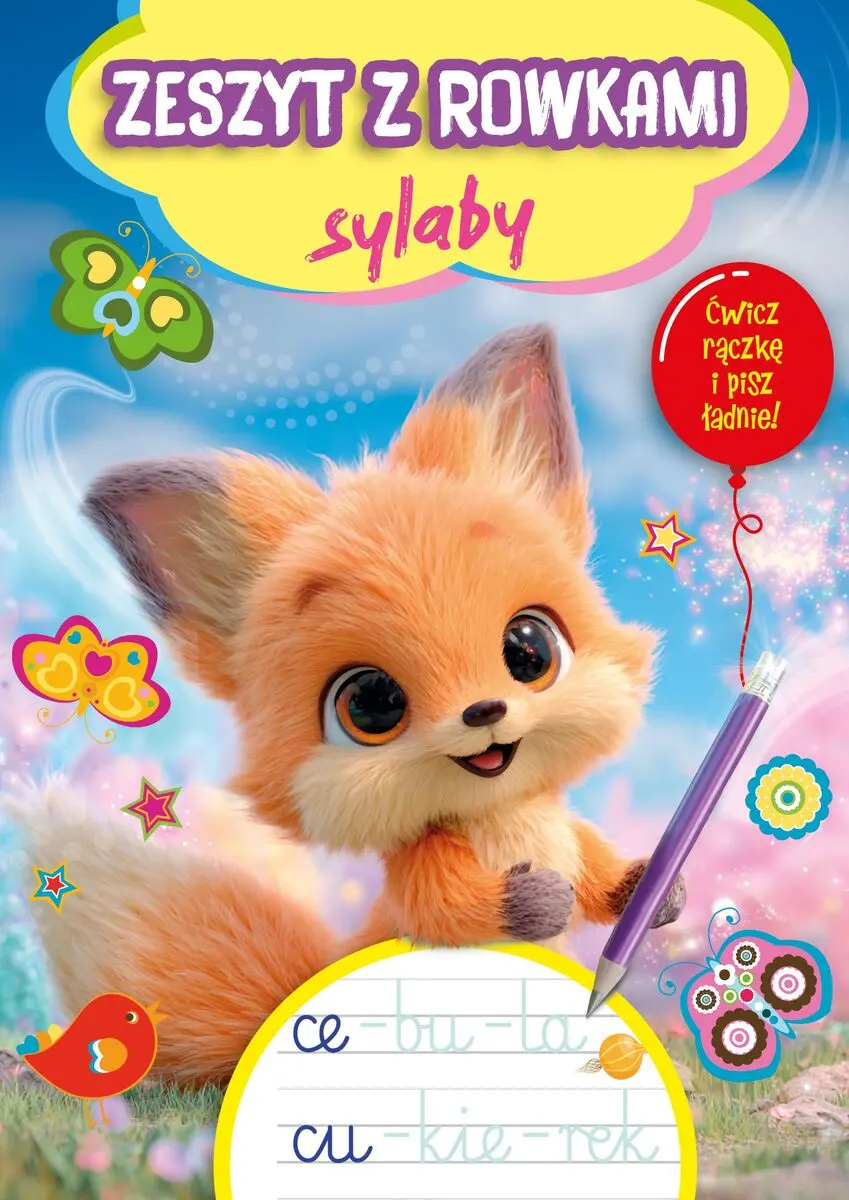 Książka - Zeszyt z rowkami. Sylaby