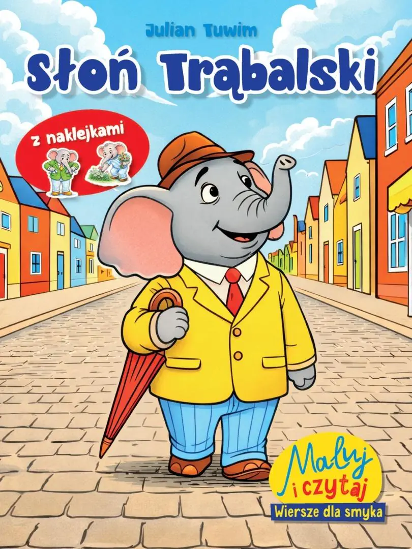 Książka - Wiersze dla smyka. Słoń Trąbalski. Maluj i czytaj