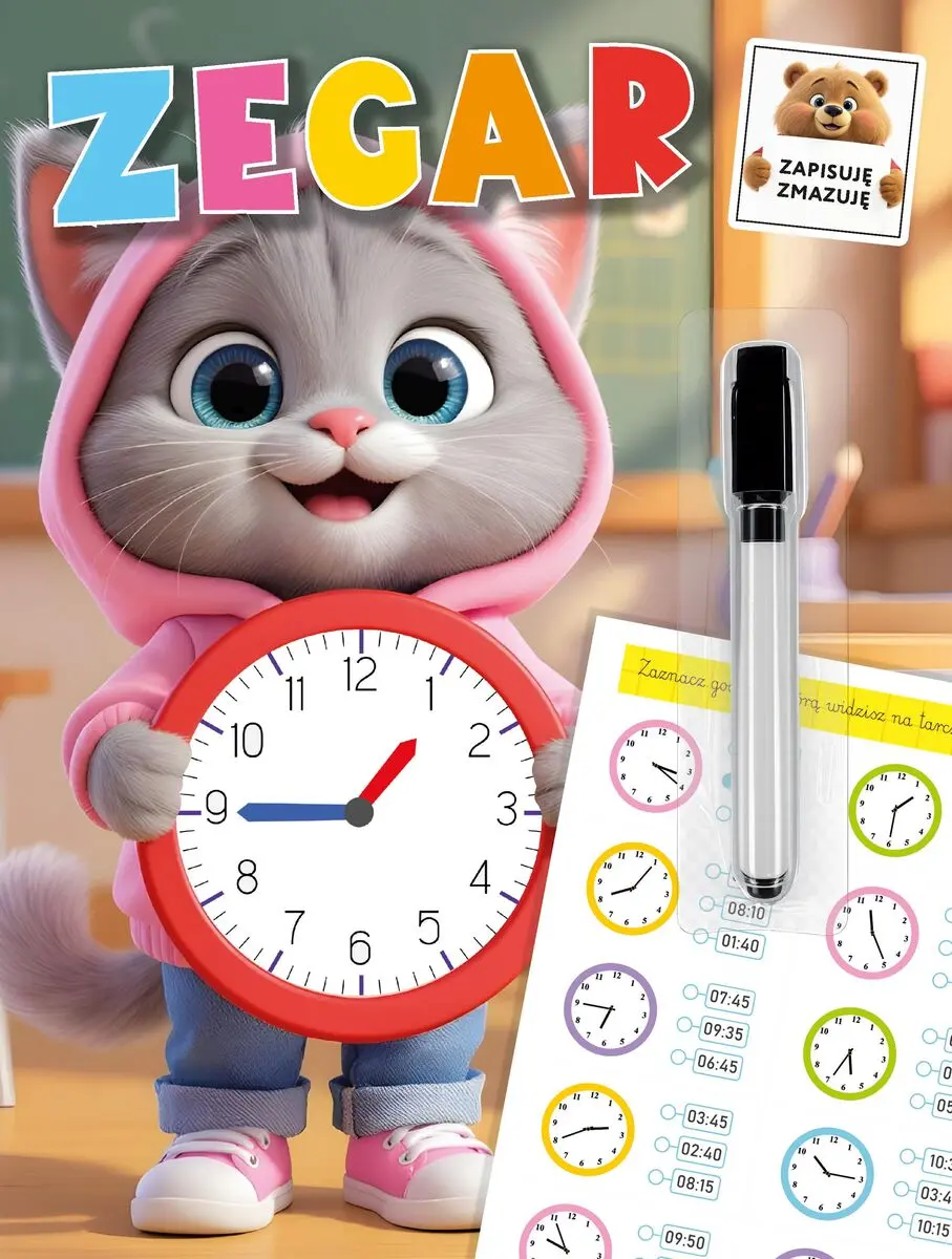 Książka - Zapisuję, zmazuję. Zegar