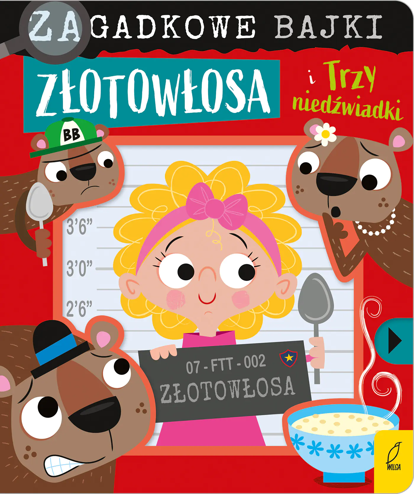 Książka - Zagadkowe bajki. Złotowłosa i trzy niedźwiadki