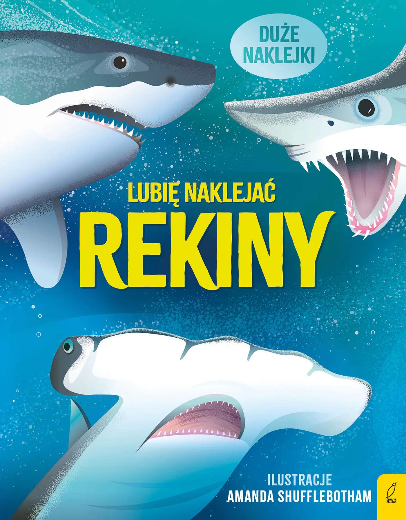Książka - Lubię naklejać. Rekiny