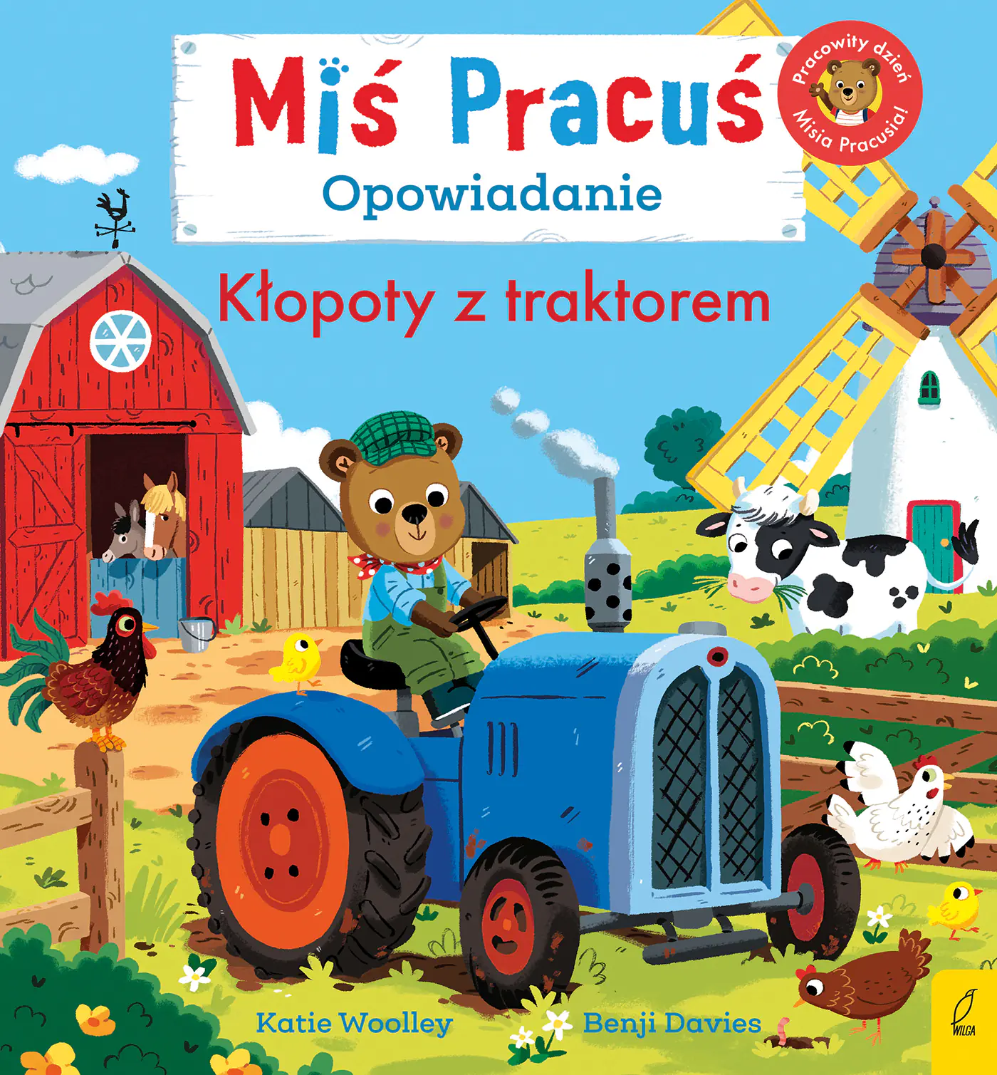 Książka - Miś Pracuś. Kłopoty z traktorem. Opowiadanie