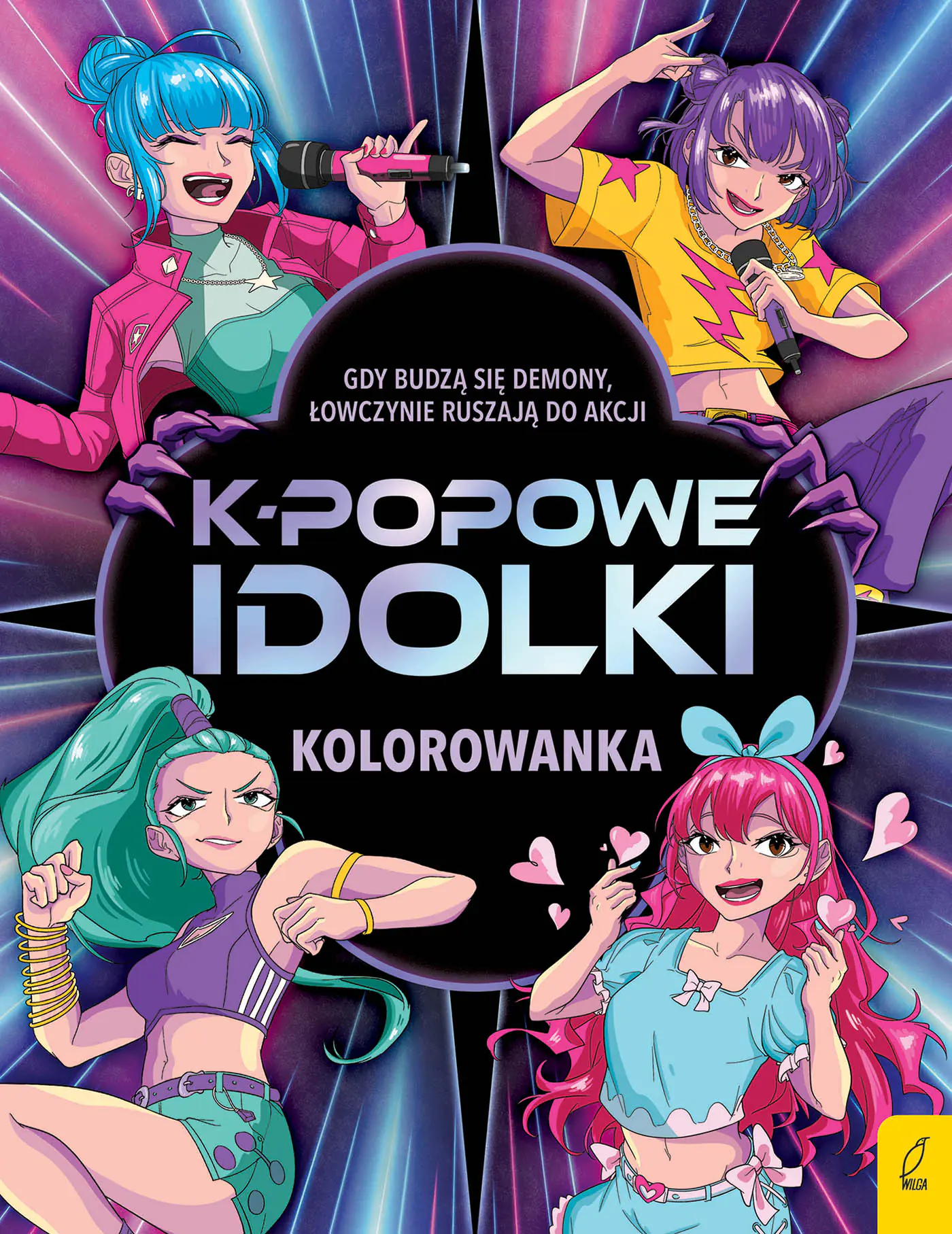 Książka - K-popowe idolki. Kolorowanka