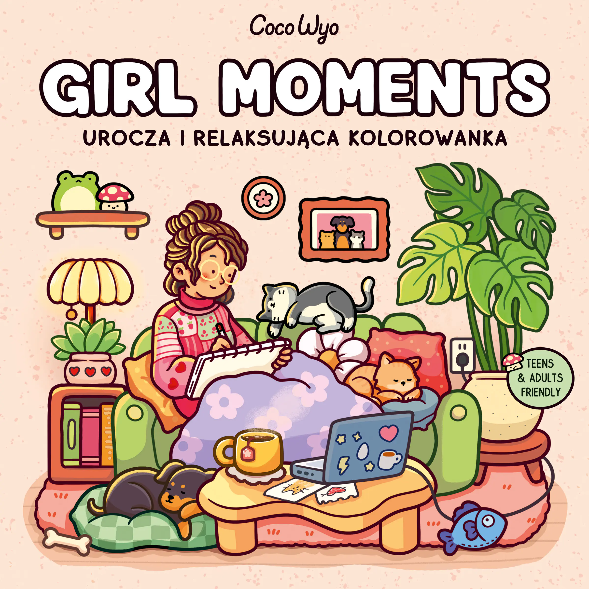 Książka - Girl Moments. Urocza i relaksująca kolorowanka