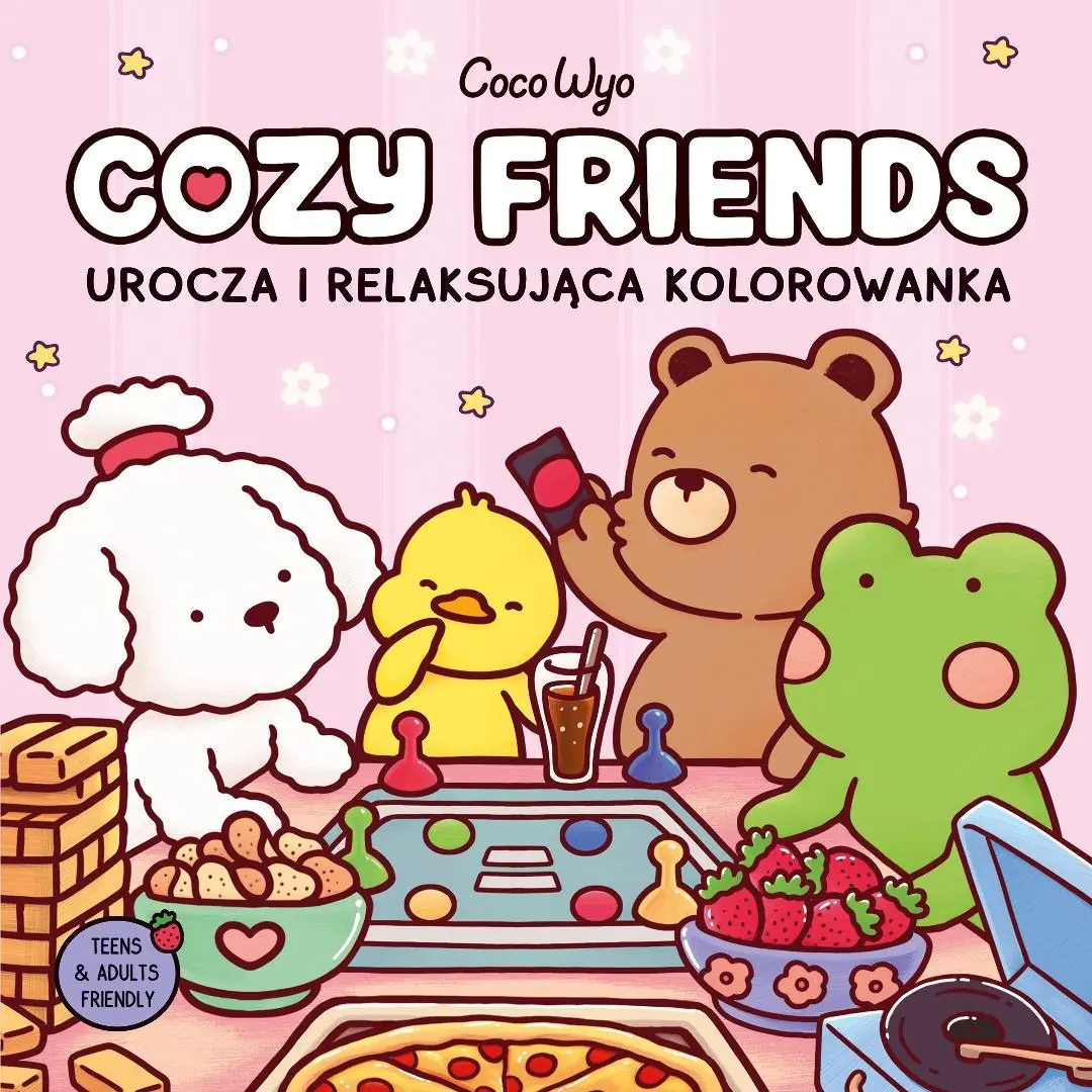 Książka - Cozy Friends. Urocza i relaksująca kolorowanka
