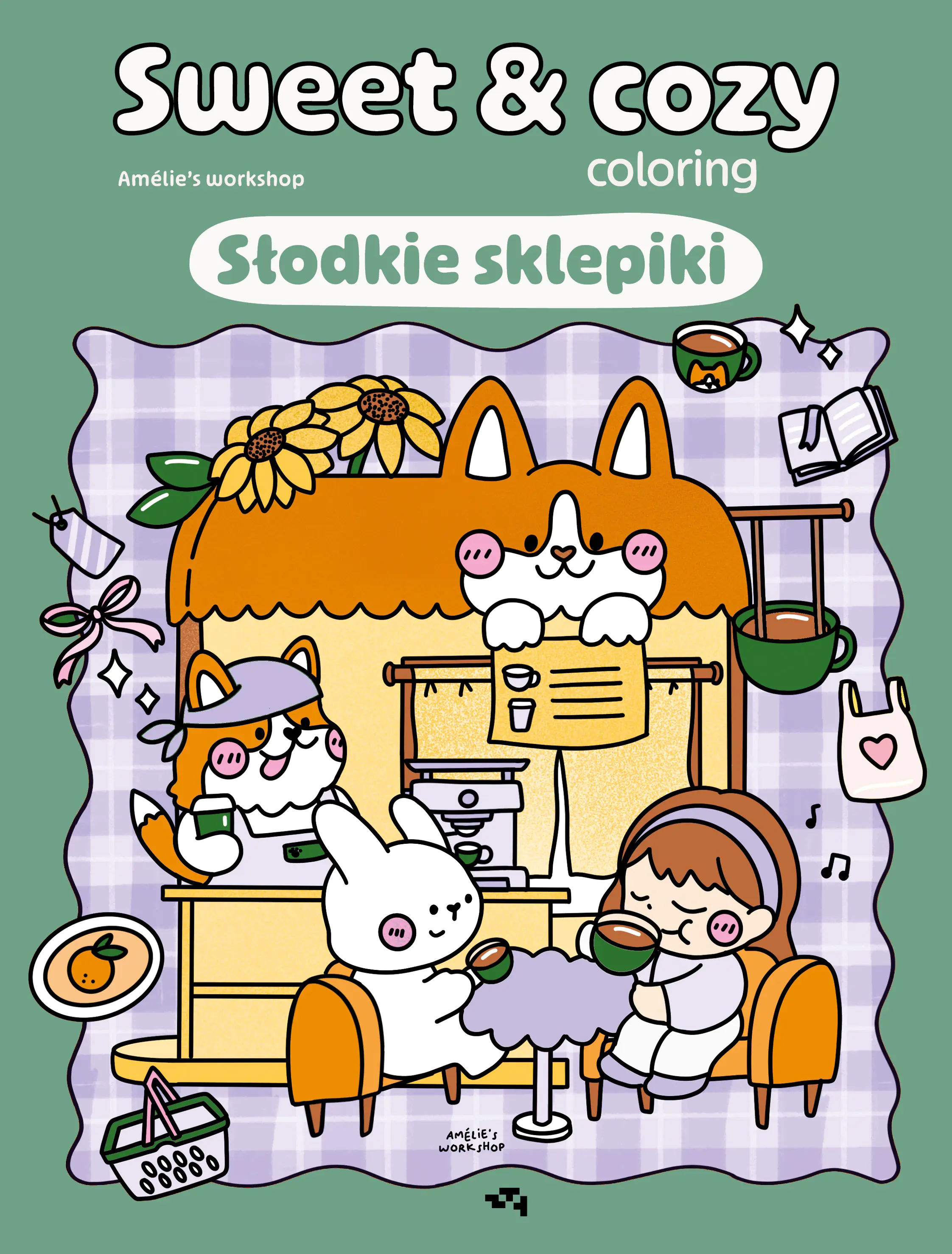 Książka - Słodkie sklepiki. Sweet & cozy coloring