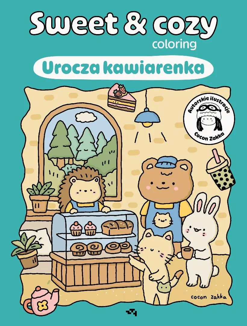 Książka - Urocza kawiarenka. Sweet & cozy coloring
