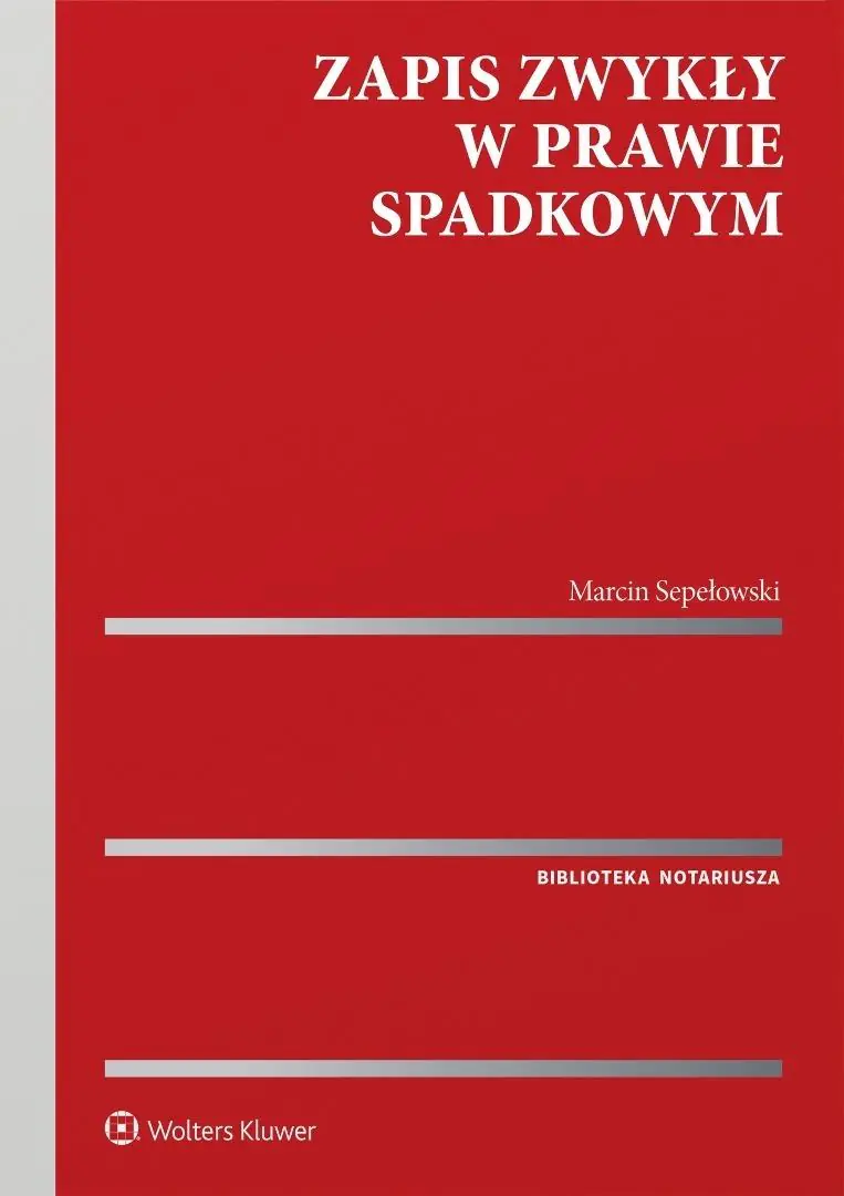 Książka - Zapis zwykły w prawie spadkowym
