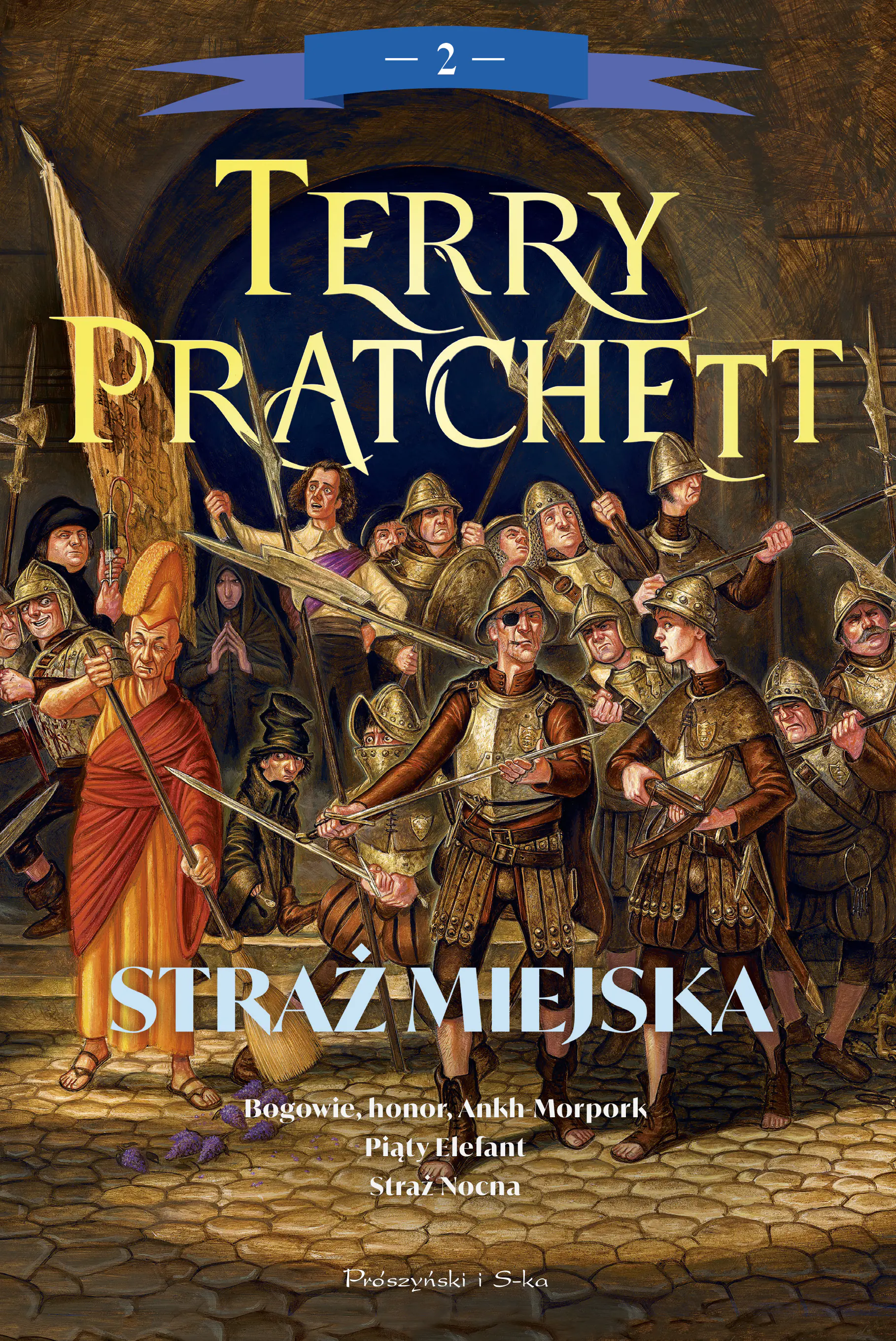 Książka - Straż Miejska. Tom 2 (Bogowie, honor, Ankh-Morpork /, Piąty Elefant /, Straż Nocna) (barwione brzegi)